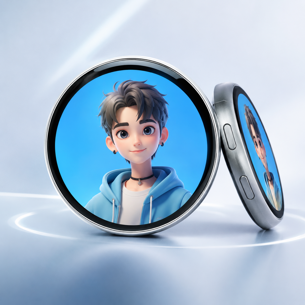 ✨ Smart Digital Display Badge | Photos, GIFs & Custom Style