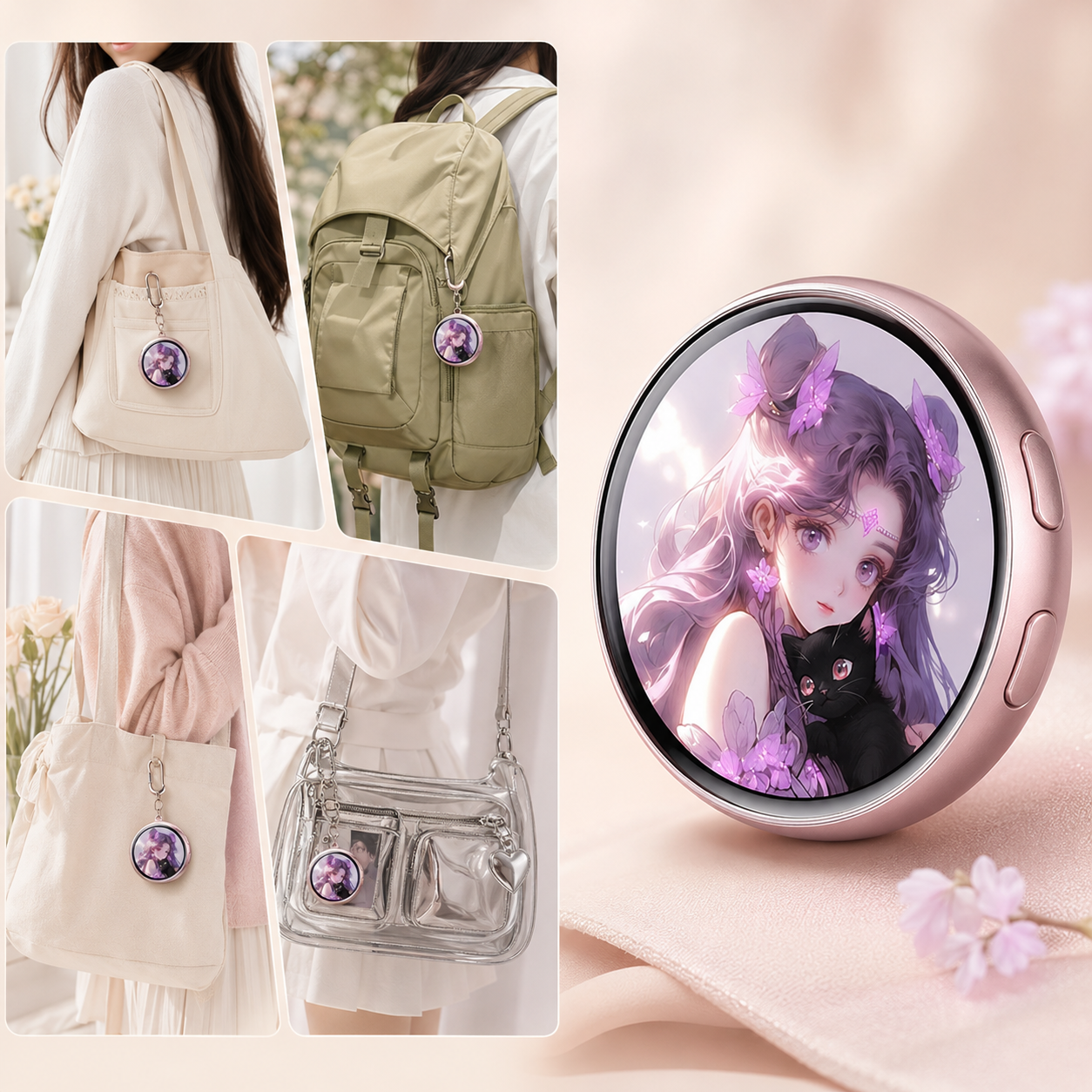 ✨ Smart Digital Display Badge | Photos, GIFs & Custom Style