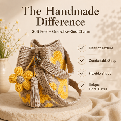 🔥🔥Hot Sale Handmade Crochet Flower Tote 🌼✨
