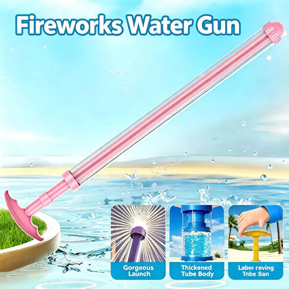 🌸💦 Pink Firework Water Gun | Cute Long-Range Summer Water Toy