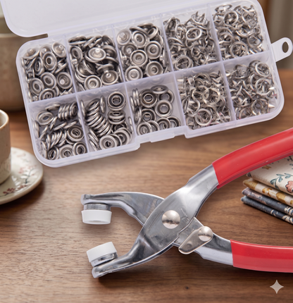 🚀🧵 No-Sew Snap Fastener Tool Kit | Fix Clothes & DIY Projects in Seconds