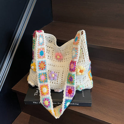 👜🧶 Chunky Knit Crochet Tote Bag | Beach & Summer Shoulder Bag