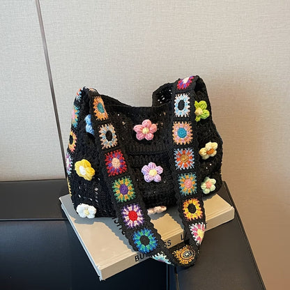👜🧶 Chunky Knit Crochet Tote Bag | Beach & Summer Shoulder Bag