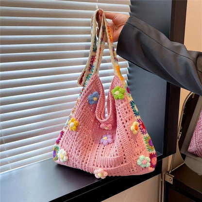 👜🧶 Chunky Knit Crochet Tote Bag | Beach & Summer Shoulder Bag