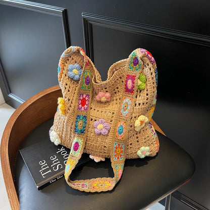 👜🧶 Chunky Knit Crochet Tote Bag | Beach & Summer Shoulder Bag