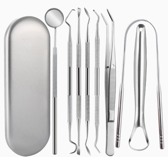 🦷 Tongue Scraper for Fresh Breath | Stainless Steel 2-Pack