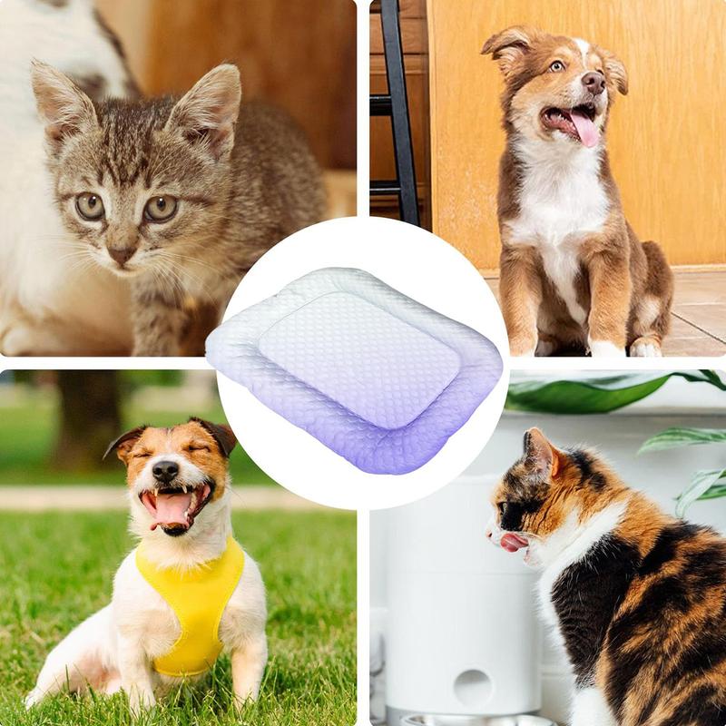 ❄️ Ice Silk Pet Cooling Mat – Breathable Summer Cooling Bed for Dogs & Cats