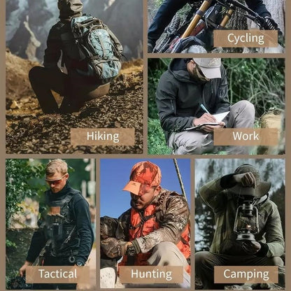 🔥Men's Waterproof Tactical Work Pants - Solid Color with Multi-Pockets for Outdoor Activities