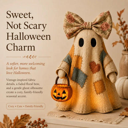 🔥🎁【Halloween Gifts】Lighted Vintage Patchwork Ghost-Buy 2 Get Free Shipping🎃✨🍂