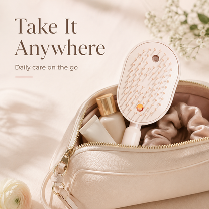 Electric Mist Airbag Massage Comb: Essential Oil Diffuser, Hair Care Comb, Self-Cleaning, Anti-Tangle, Volumizing