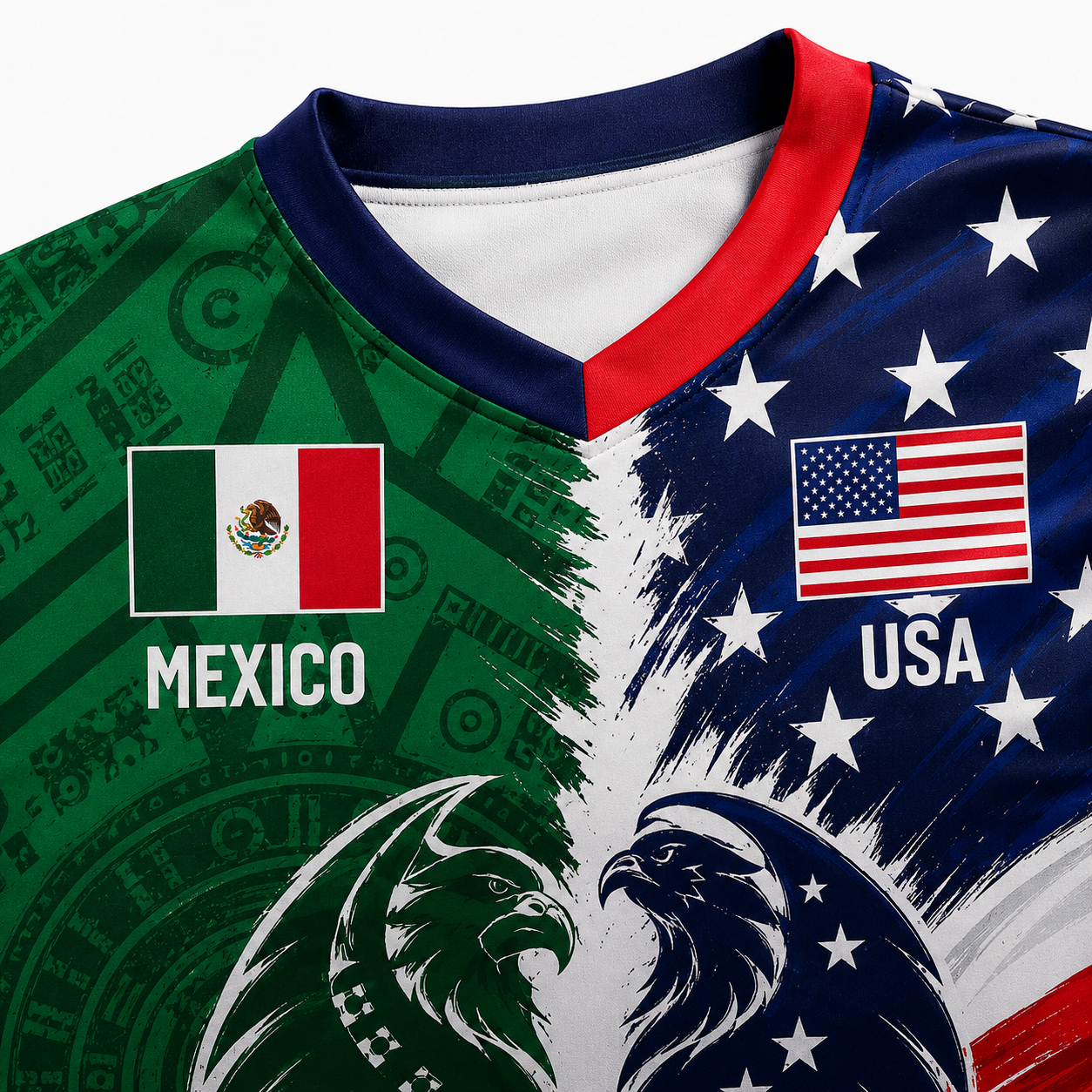 Mexican-Style 3D-Printed Mesh Loose-Fit Short-Sleeve T-Shirt for Men, Sporty Style, Moisture-Wicking