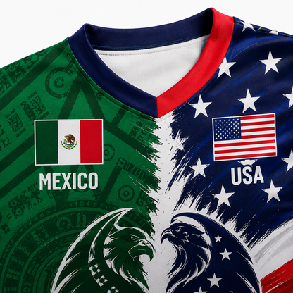 Mexican-Style 3D-Printed Mesh Loose-Fit Short-Sleeve T-Shirt for Men, Sporty Style, Moisture-Wicking