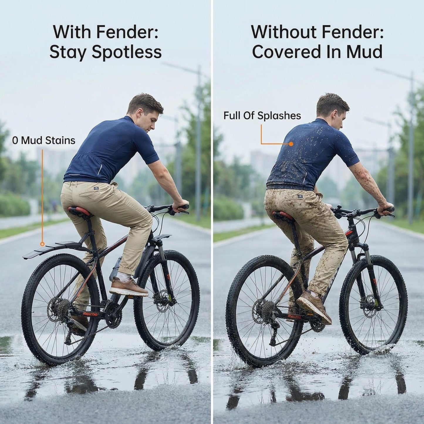 Retractable Foldable Bicycle Fender