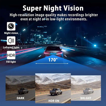 🛡️ 360° 4-Channel Dash Cam – Front, Rear, Left & Right | 1080P HD + Infrared Night Vision