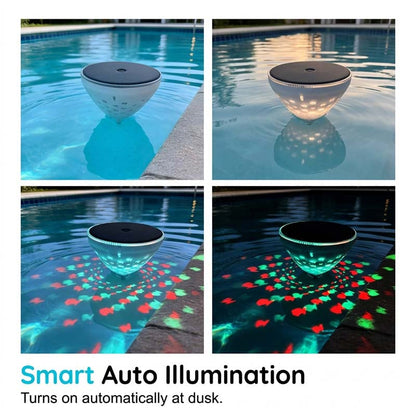 🌊 Solar Floating Pool Light – 🐟 Realistic Fish Projection & Water Glow – IP68 Waterproof, Solar Powered, No Wiring Needed