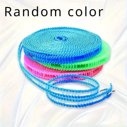 🧺Three colors✨ 🌤️ Windproof Travel Clothesline 10M | No-Slip Laundry Drying Rope for Balcony, Camping & RV
