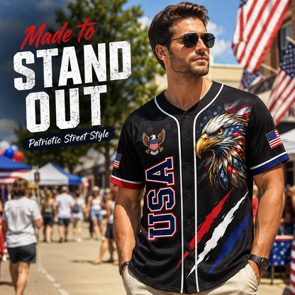 American-style baseball jersey