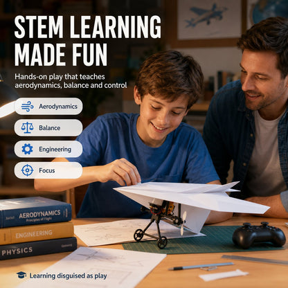 ✈️ RC Paper Airplane Kit – Turn Ordinary Paper Into A Flying Remote-Control Aircraft