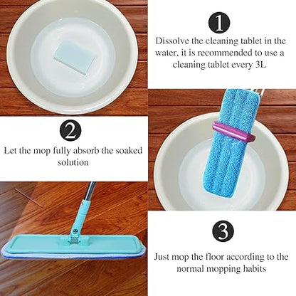 100PCS Water Soluble Cleaning Sheet, Floor Cleaning Sheet