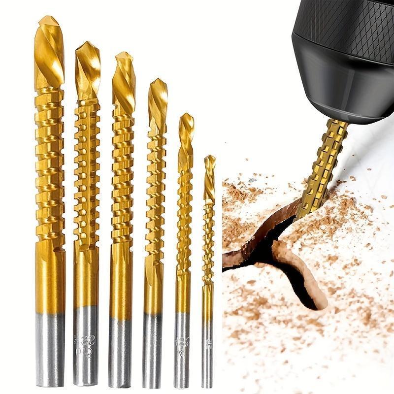 ⚙️ High-Speed Steel Drill Bit Set | 6-Piece Precision Drilling Kit