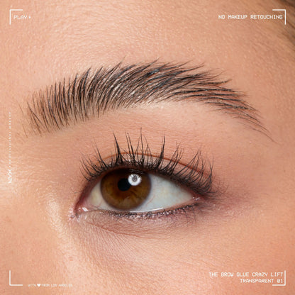 Brow Lamination Gel with 16HR Strong Hold & Built-In Styling Comb