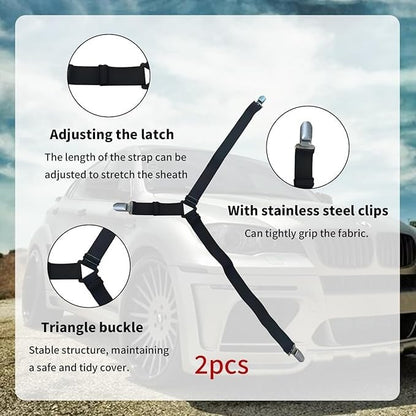 🇺🇸 250th Anniversary Car Hood Cover – 🚗 No-Glue 1-Minute Installation – Fade-Resistant Patriotic Design for Sedans, SUVs & Light Trucks