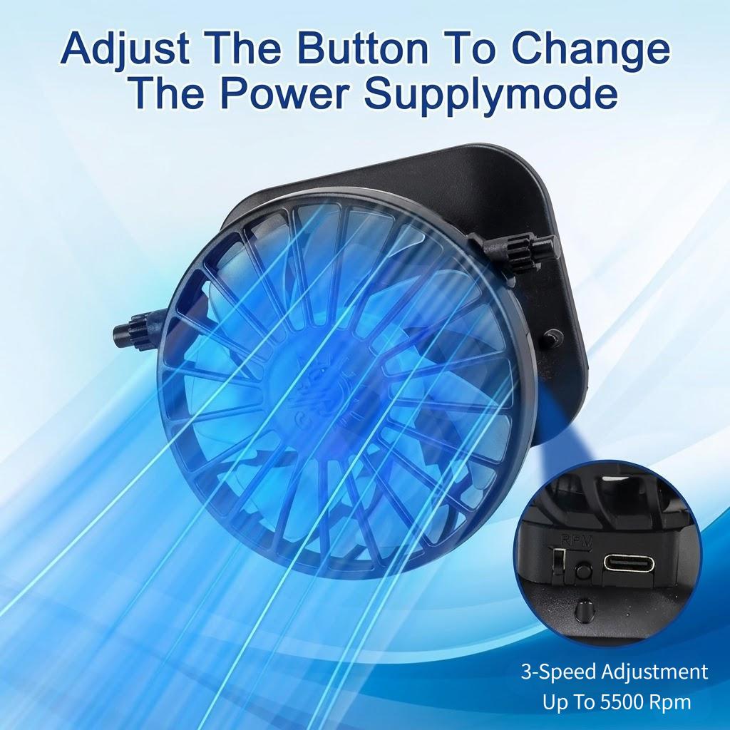 🧢 2026 Solar Cooling Hat – 🌬️ 3 Built-in Fans, UPF50+ Sun Protection – Solar + Battery Powered