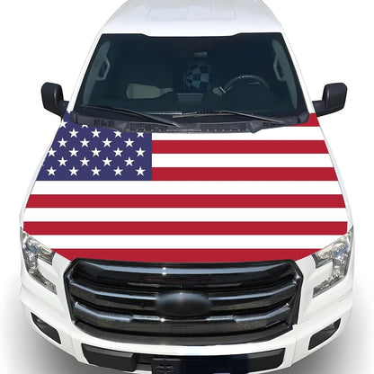 🇺🇸 250th Anniversary Car Hood Cover – 🚗 No-Glue 1-Minute Installation – Fade-Resistant Patriotic Design for Sedans, SUVs & Light Trucks