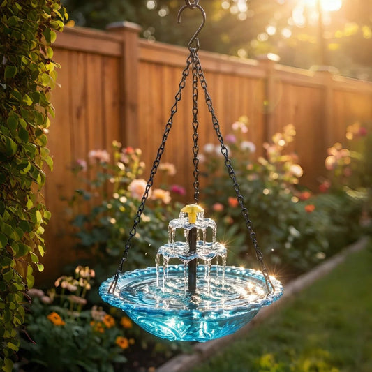 🐦 49% OFF Today – Solar Hanging Bird Bath Fountain | Attract Birds & Create a Peaceful Garden Oasis 🐦💦