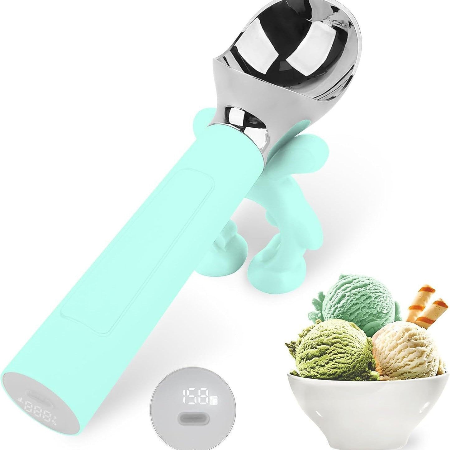Heated Ice Cream Scoop Rechargeable