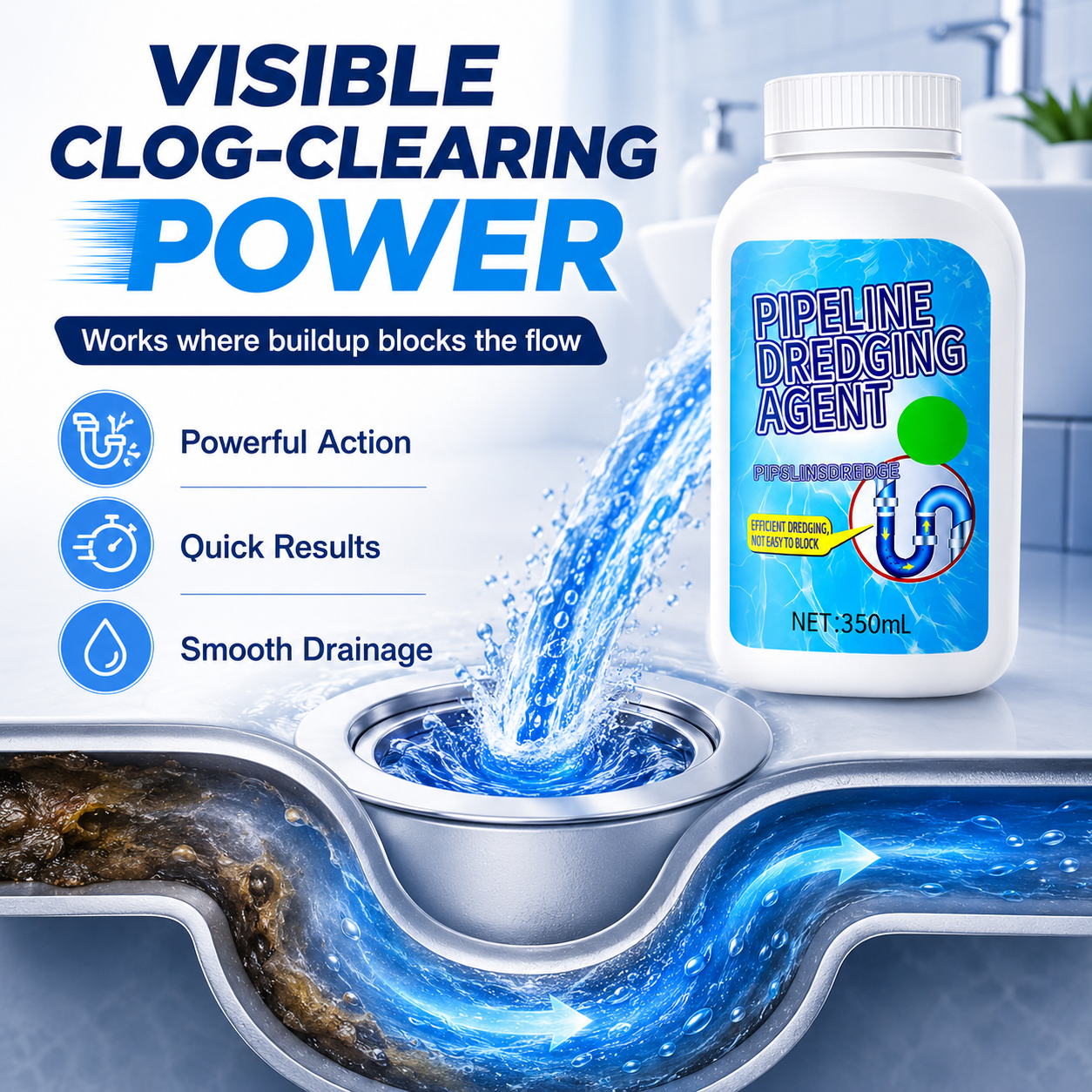 2026 New Multi-Purpose Drain Cleaner 350g