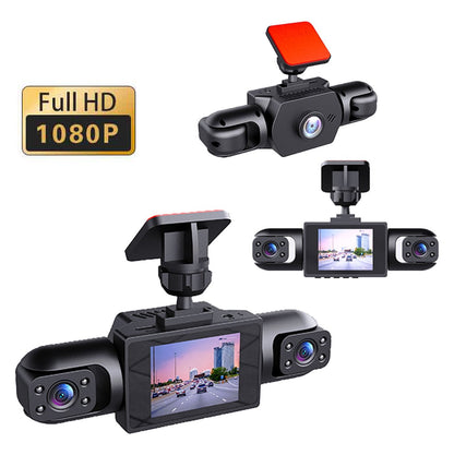 🛡️ 360° 4-Channel Dash Cam – Front, Rear, Left & Right | 1080P HD + Infrared Night Vision