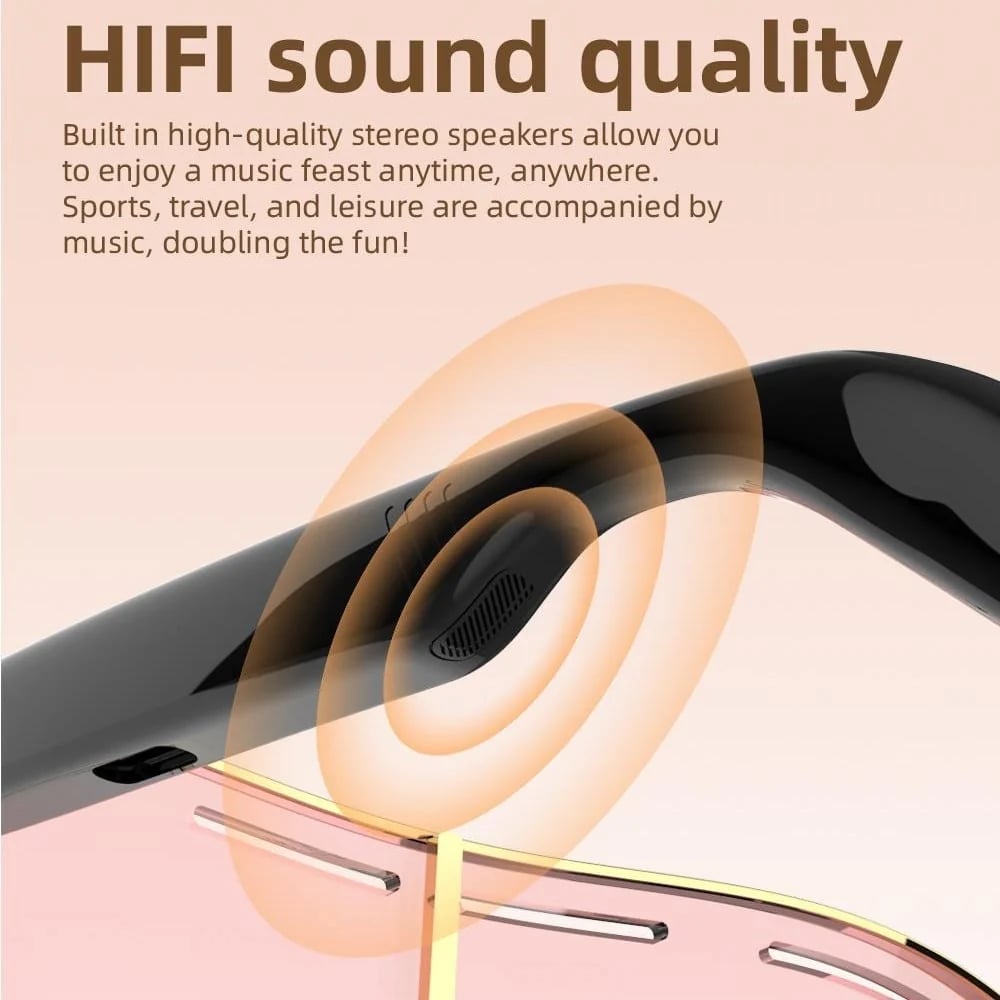 😎 Smart Audio Sunglasses – 🎧 Open-Ear Bluetooth 5.4 with HiFi Stereo – UV & Blue Light Protection, 8H Battery, Touch Control