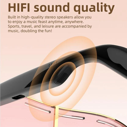 😎 Smart Audio Sunglasses – 🎧 Open-Ear Bluetooth 5.4 with HiFi Stereo – UV & Blue Light Protection, 8H Battery, Touch Control