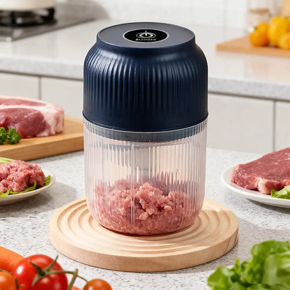 🥗⚡ Mini Electric Food Chopper – Fast 4-Blade Kitchen Grinder