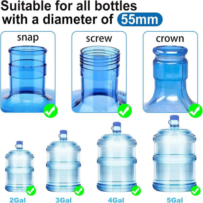 Leak-Proof Water Jug Caps (4 Pack) – Fits 3 & 5 Gallon Bottles