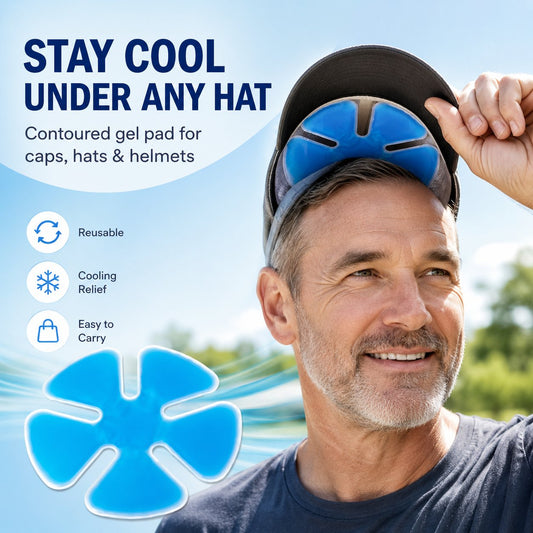 ❄️Last Day 50% OFF - Universal Contoured Cooling Gel Pad Insert For Hats And Helmets