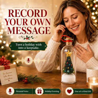 Recordable Christmas Message Bottle