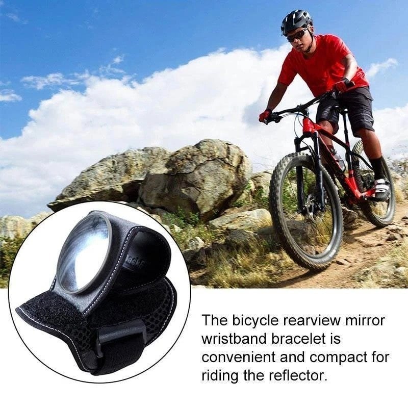 🚴 Wrist Rearview Mirror for Cycling | Portable Bike Safety Mirror