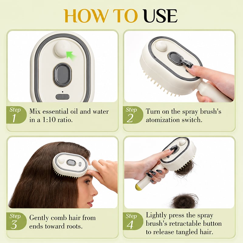 🔥2026 Electric Steaming Massage Hair Care Brush