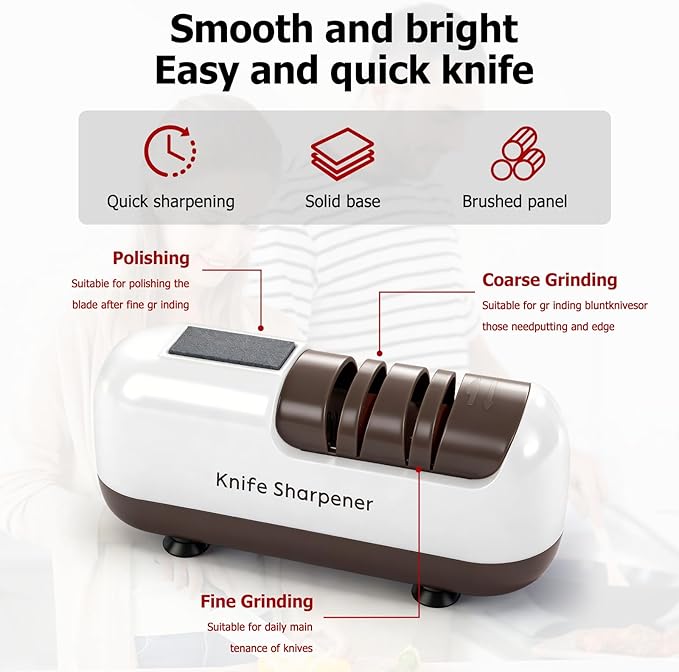 🔥50% OFF TODAY Electric knife sharpener, suitable for double-edged knives and serrated knives