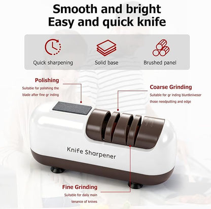 🔥50% OFF TODAY Electric knife sharpener, suitable for double-edged knives and serrated knives