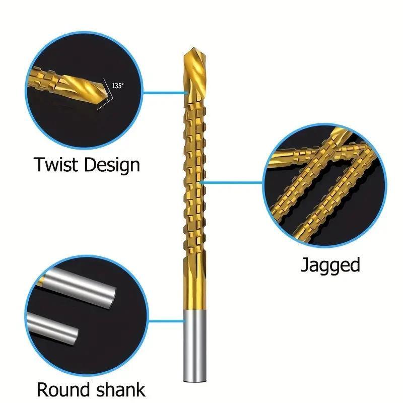 ⚙️ High-Speed Steel Drill Bit Set | 6-Piece Precision Drilling Kit