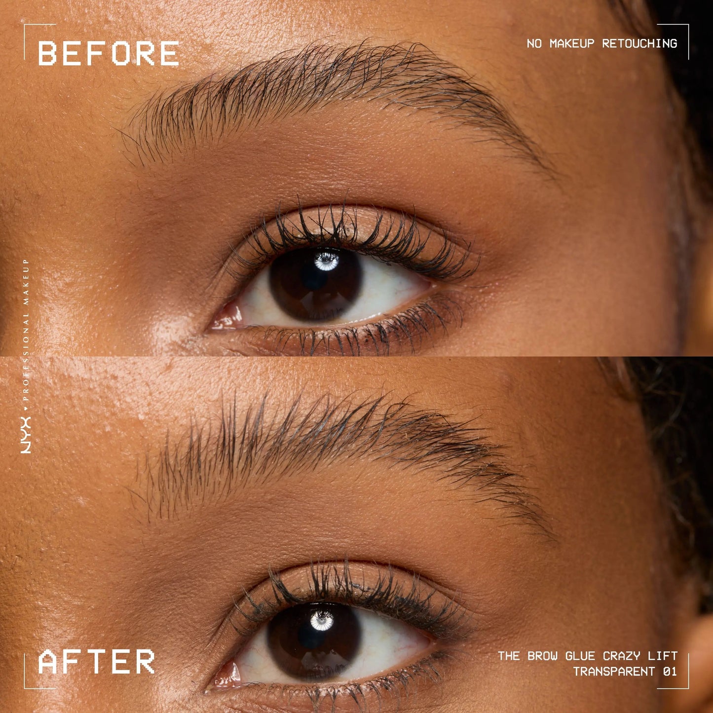 Brow Lamination Gel with 16HR Strong Hold & Built-In Styling Comb