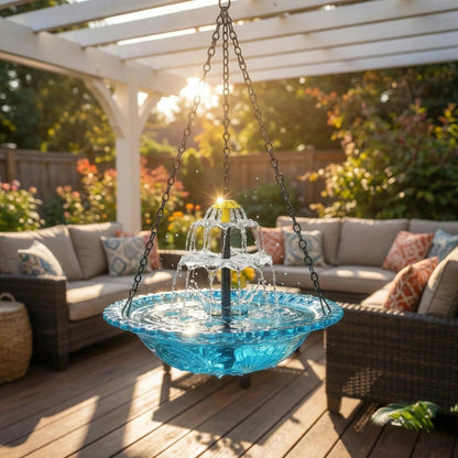 🐦 49% OFF Today – Solar Hanging Bird Bath Fountain | Attract Birds & Create a Peaceful Garden Oasis 🐦💦