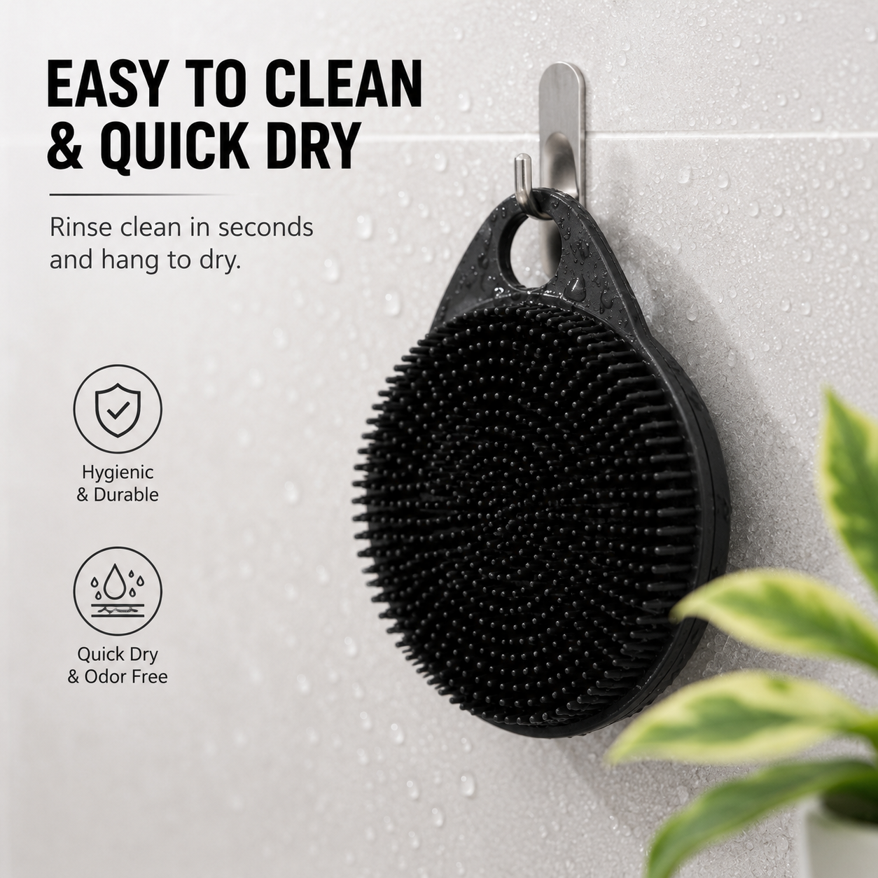 Silicone Bath Brush Deep Cleansing and Exfoliating Set