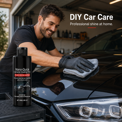 Nano Instant Ceramic Coating Professional Edition - Premium Car Care - Instantly delivers a mirror-like shine and protects the paintwork