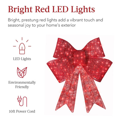 🔥49% OFF Hot Sale🎁✨🎄 48-Inch Lighted Christmas Bow 🎀