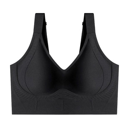 💗 Full Coverage Seamless Lifting Bra – W-Shaped Support, Wide Straps, Smooth Back, 7-Row Closure