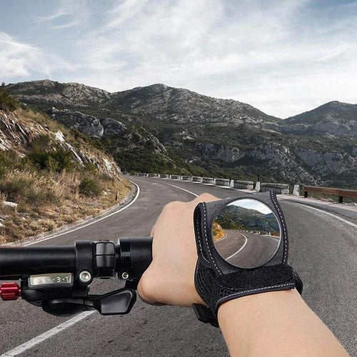 🚴 Wrist Rearview Mirror for Cycling | Portable Bike Safety Mirror